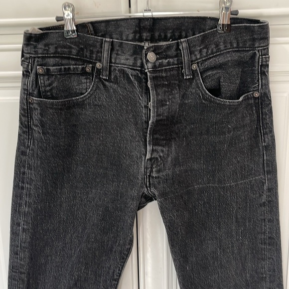 Levi’s Men’s 501 button fly Straight leg Black size 33 x 30 original fit S40196 - Picture 1 of 10